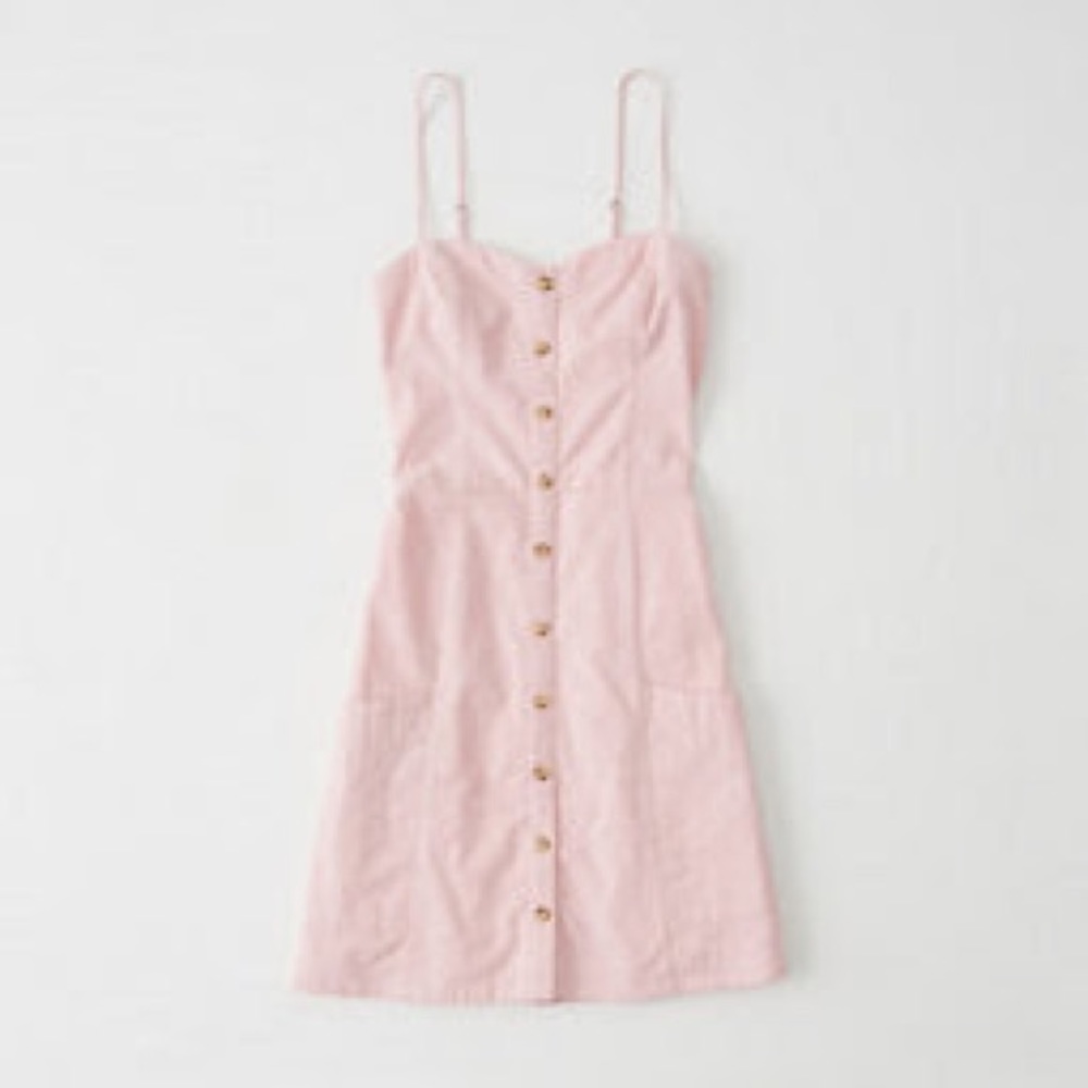 Nwot Abercrombie & Fitch Button Front Mini Dress - image 3